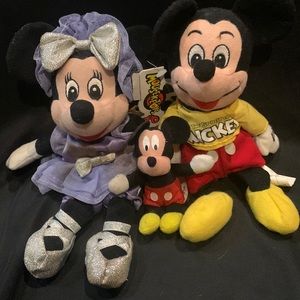 Vintage Mickey & Minnie Dolls